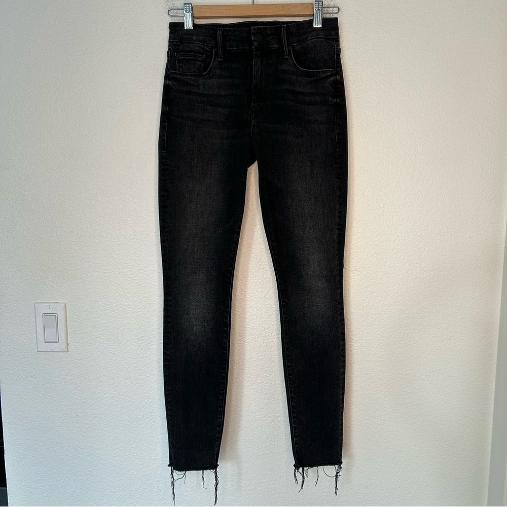 Mother Looker Ankle Fray jeans Night Hawk 27
